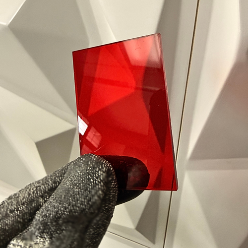 ACRILICO ROJO TRANSPARENTE