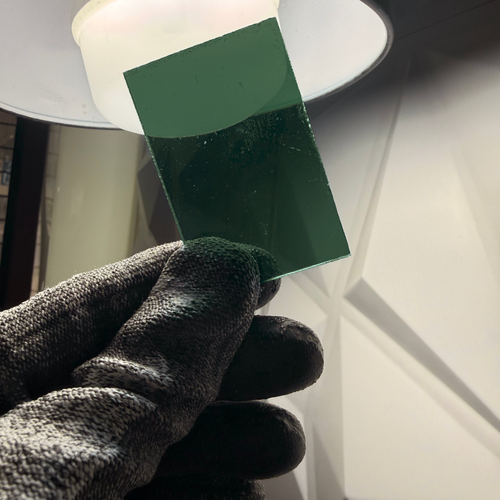 ACRILICO VERDE OSCURO TRANSPARENTE