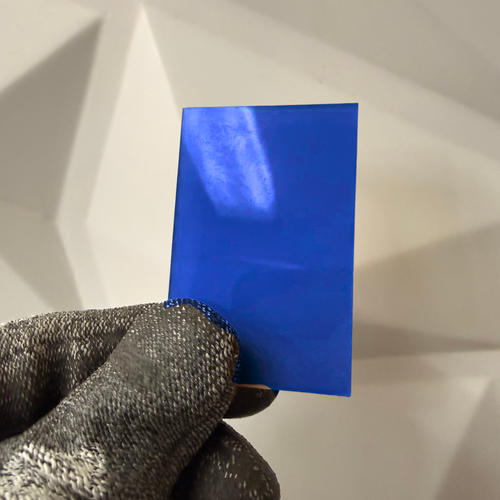 ACRILICO AZUL OSCURO TRASLUCIDO