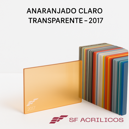 ACRILICO ANARANJADO CLARO TRANSPARENTE