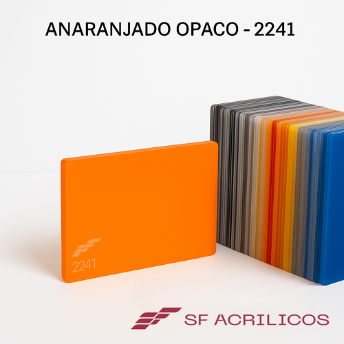 ACRILICO ANARANJADO OPACO
