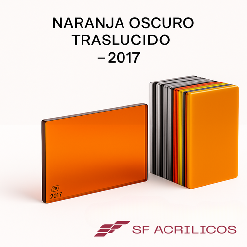 ACRILICO ANARANJADO OSCURO TRASLUCIDO