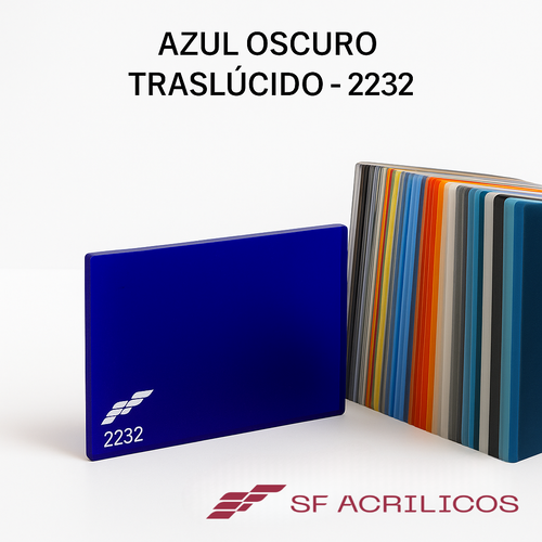 ACRILICO AZUL OSCURO TRASLUCIDO
