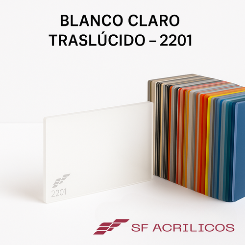 ACRILICO BLANCO CLARO TRASLUCIDO