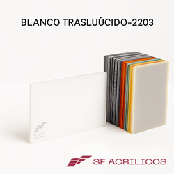 ACRILICO BLANCO OSCURO TRASLUCIDO