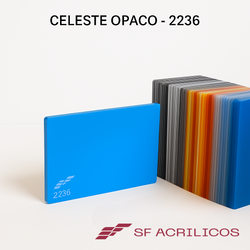 ACRILICO CELESTE OPACO