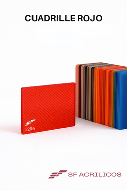 ACRILICO CUADRILLE ROJO