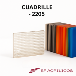 ACRILICO CUADRILLE TRANSPARENTE