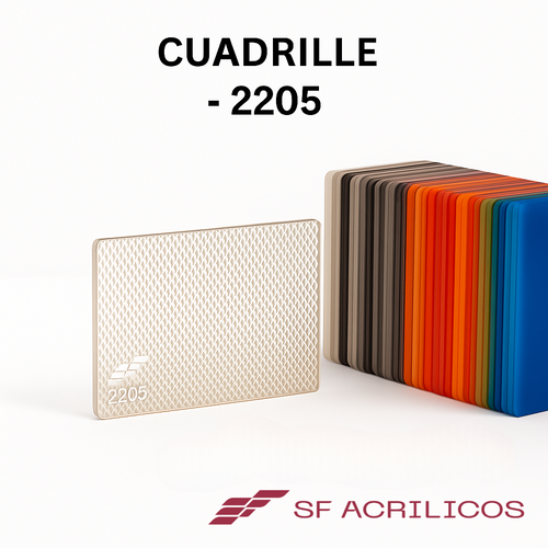 ACRILICO CUADRILLE TRANSPARENTE