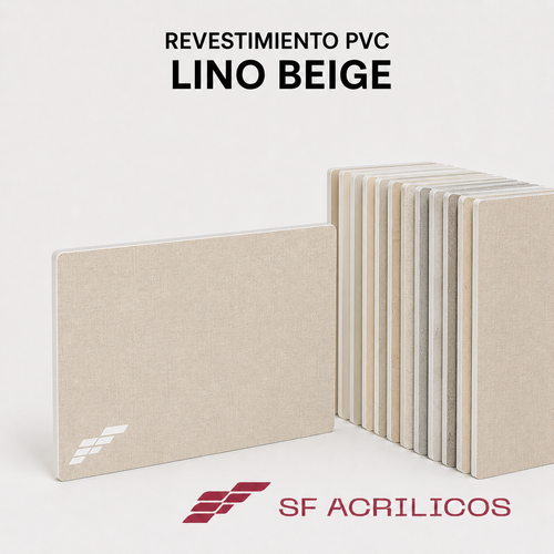 REVESTIMIENTO PVC LINO BEIGE
