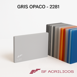 ACRILICO GRIS OPACO
