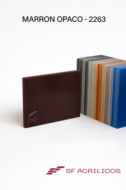 ACRILICO MARRON OPACO