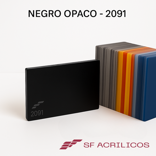 ACRILICO NEGRO OPACO