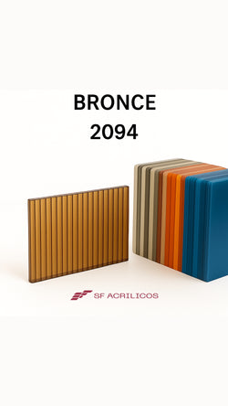 ALVEOLAR BRONCE TRANSPARENTE POLARIZADO