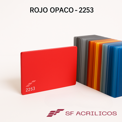 ACRILICO ROJO OPACO